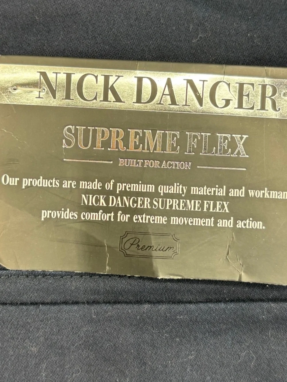 Nick Danger Mens 30W by 30L Skinny Jeans Navy Blue Super Flex Denim Five Pocket